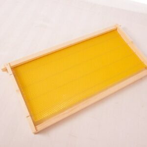 Frames x 10 - 100% beeswax foundation/Assembled/Wired | (HIGHEST Quality 100%)