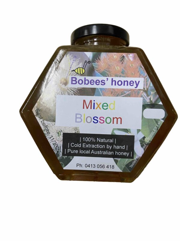 Honey 600g - Mixed Blossom: Pure, Raw, Australian, Cold Extracted