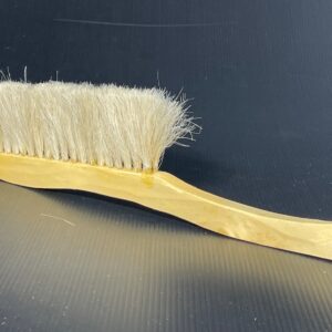 Bee Brush |Deluxe | Horse Tail 3 Row Curved Wooden Handle