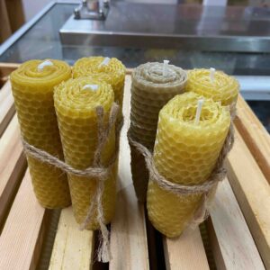 Hand rolled 100% Pure Beeswax Candles