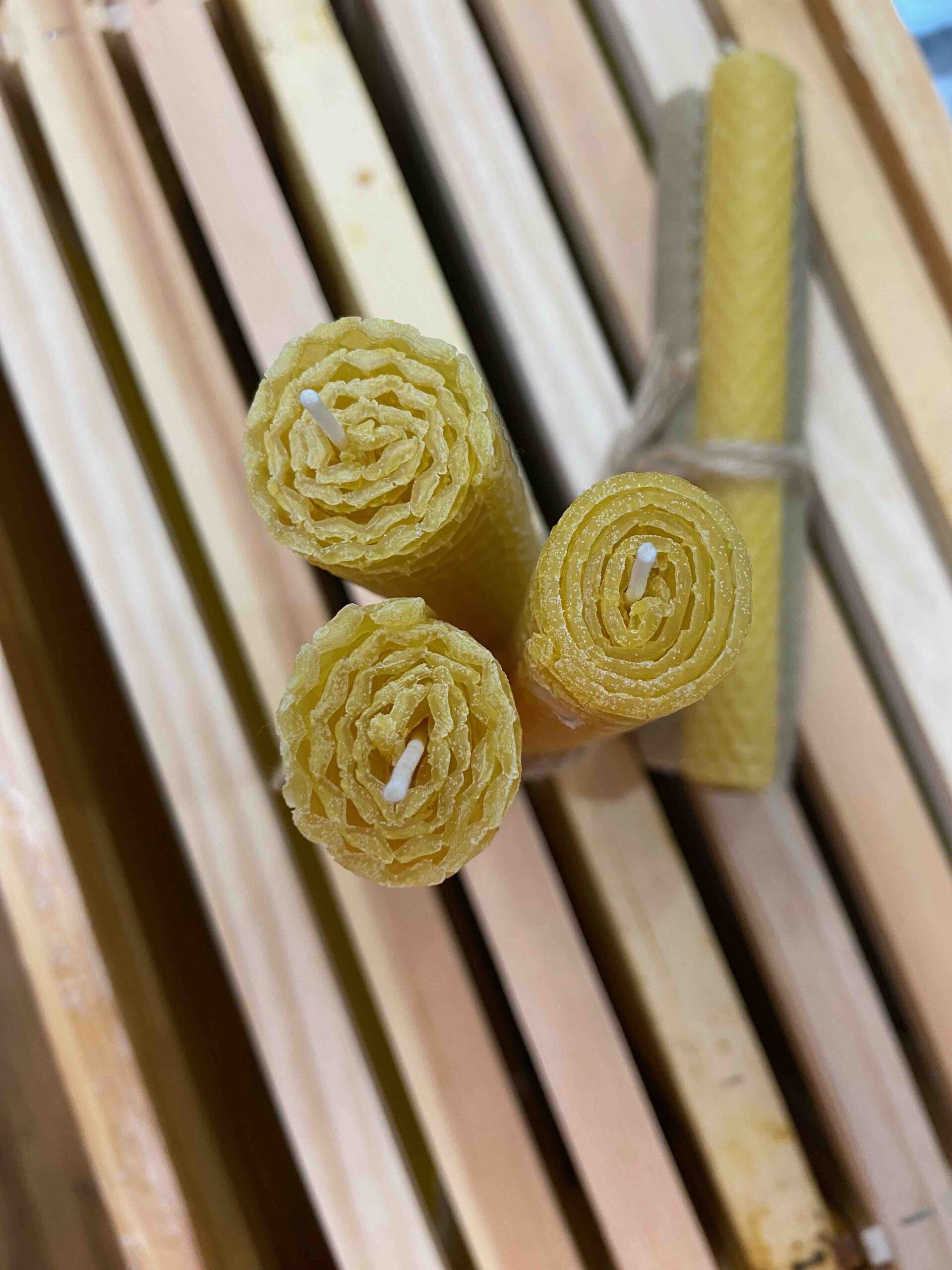 Hand rolled 100% Pure Beeswax Candles - Image 11