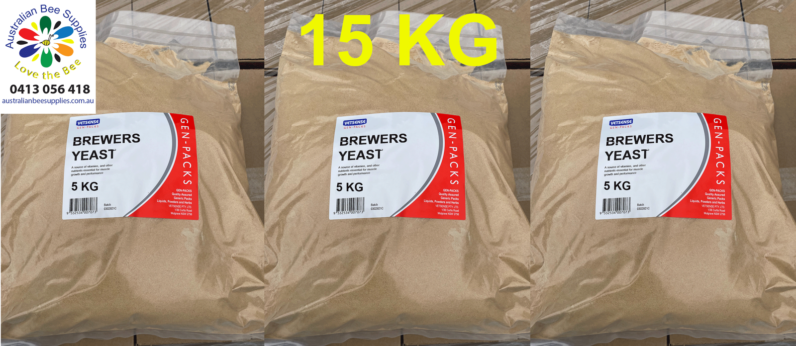 Brewers Yeast | Vetsense Gen-Packs Bee/ Horse Supplement - Image 4