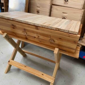 Beehive Kenya Top Bar |UNASSEMBLED | Wax Dipped | 27 Frames Wide